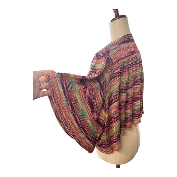 Laundry by Shelli Segal Dolman Sleeve Shrug~Size X-Small~Multicolor Drape~L8 20 - Picture 6 of 10